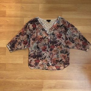 I Jeans by Buffalo Floral Blouse